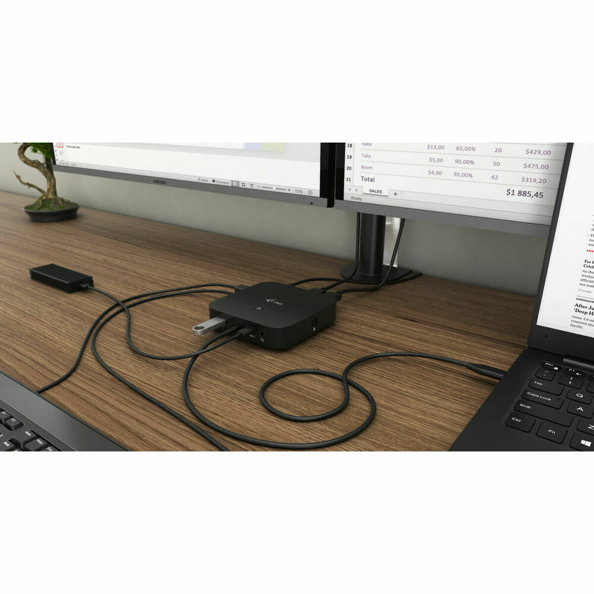 Dockstation i-Tec Preto 100 W